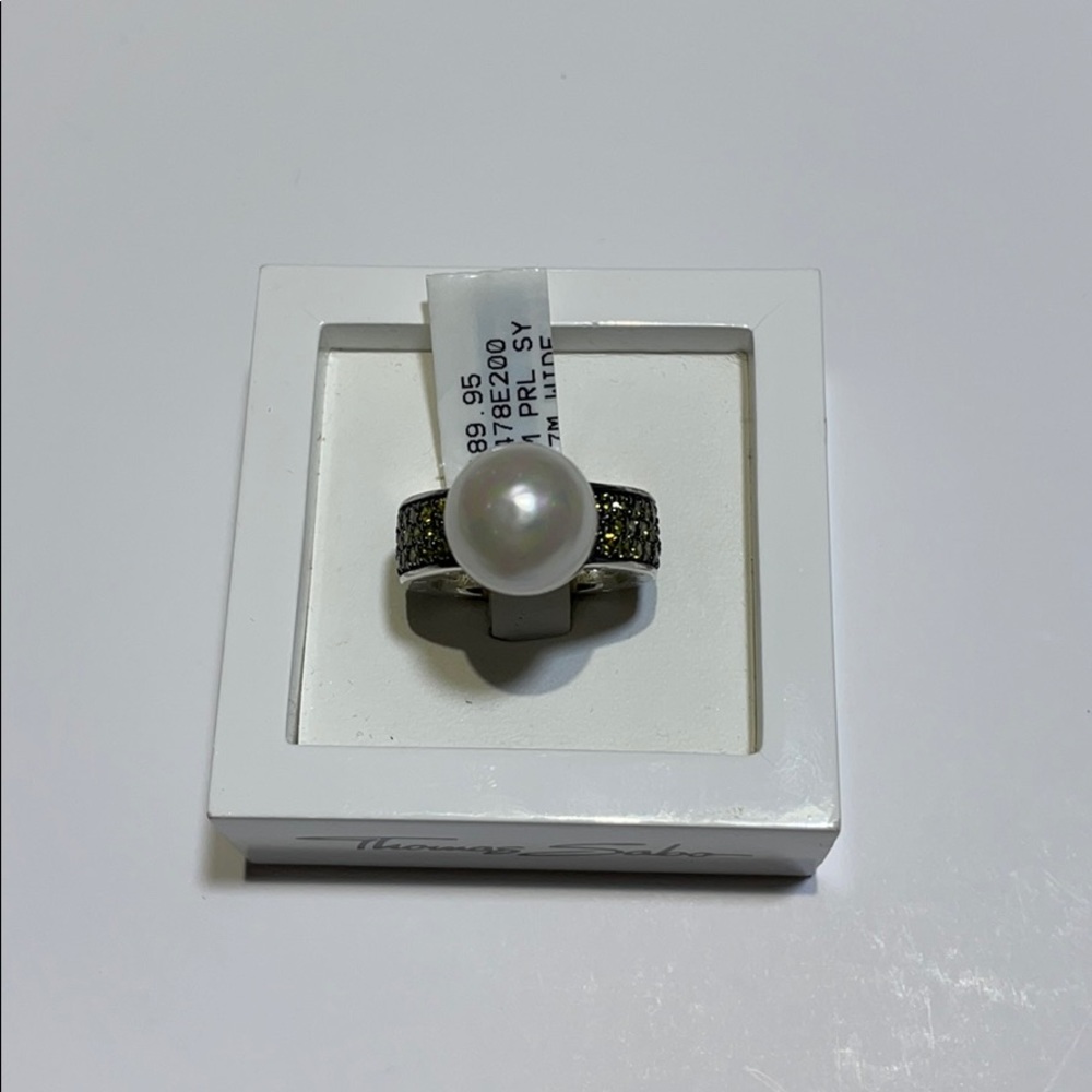 Thomas Sabo Sterling Silver simulated pearl ring